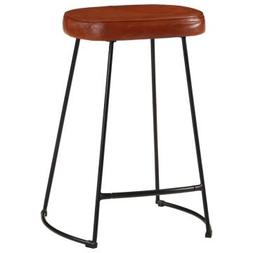 Stylish Dark Brown Bar Stools - Set of 2 | HipoMarket