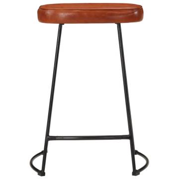 Stylish Dark Brown Bar Stools - Set of 2 | HipoMarket