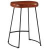 Stylish Dark Brown Bar Stools - Set of 2 | HipoMarket