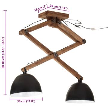 Ceiling Lamp 25 W Black | Industrial Style E27 Fixture