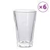 Double Wall Glass Cups - 6 Pcs, 450 ml | HipoMarket