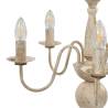 Antique White Chandelier - Elegant 5 x E14 Bulbs | Hipo Market