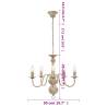 Antique White Chandelier - Elegant 5 x E14 Bulbs | Hipo Market