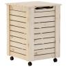 Laundry Basket with Wheels RANA - Solid Pine Wood | HipoMarket