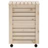 Laundry Basket with Wheels RANA - Solid Pine Wood | HipoMarket