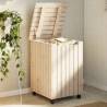 Laundry Basket with Wheels RANA - Solid Pine | Hipomarket