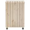 Laundry Basket with Wheels RANA - Solid Pine | Hipomarket