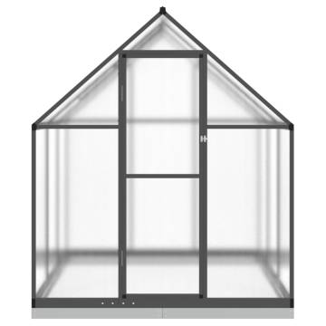 Anthracite Greenhouse with Base Frame - 169x169x202 cm