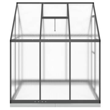 Anthracite Greenhouse with Base Frame - 169x169x202 cm