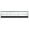 Aviary with Extension Silver 932x307x212 cm - Steel Construction