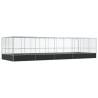 Aviary with Extension Silver 932x307x212 cm - Steel Construction