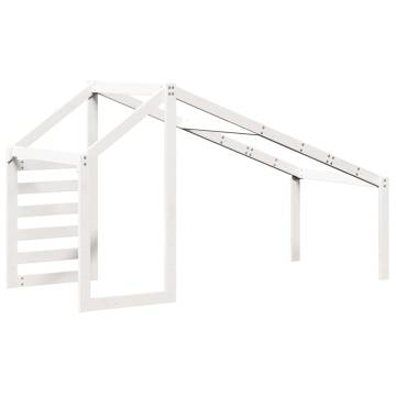 Kids' Bed Roof White - Solid Pine Wood | Hipomarket