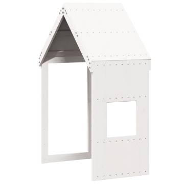 Kids' Bed Roof White - Fun Solid Pine Adventure Playhouse