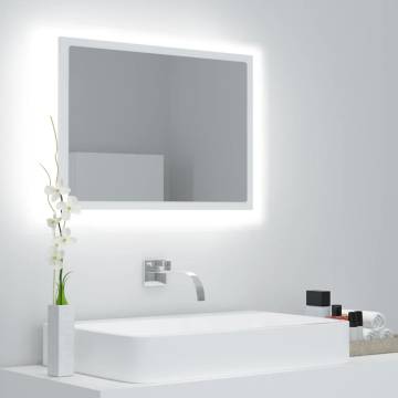 LED Bathroom Mirror White 60x8.5x37 cm - Stylish & Durable