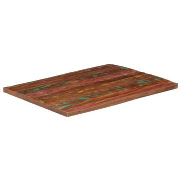 Rectangular Solid Wood Table Top 90x80 cm - Reclaimed Wood