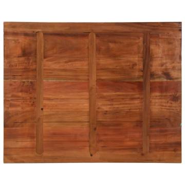 Rectangular Solid Wood Table Top 90x80 cm - Reclaimed Wood
