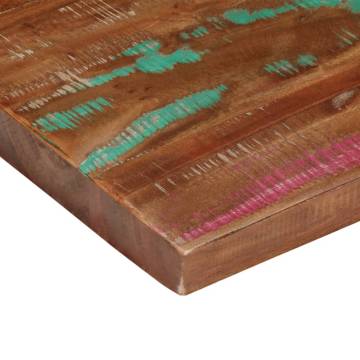 Rectangular Solid Wood Table Top 90x80 cm - Reclaimed Wood