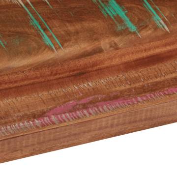 Rectangular Solid Wood Table Top 90x80 cm - Reclaimed Wood