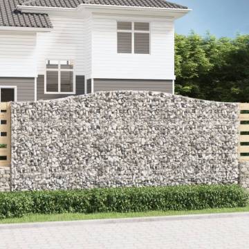 Arched Gabion Baskets 8 pcs | Durable Garden Barrier