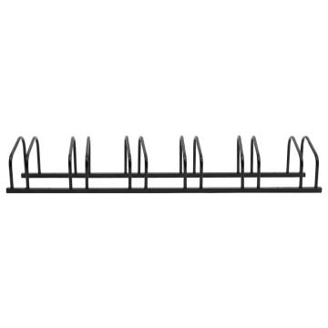 Bike Rack for 6 Bikes - Durable Black Steel Storage Solution