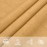 Sunshade Sail 160 g/m² Square Sand 4x4 m HDPE - Hipomarket