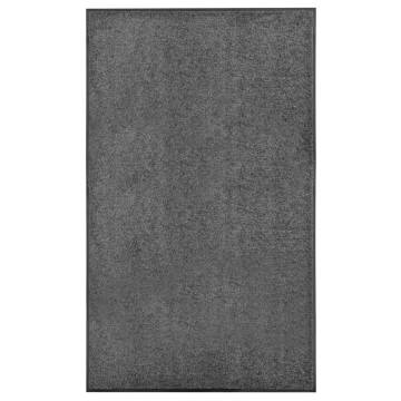 Washable Anthracite Doormat 90x150 cm - Non-Slip & Durable