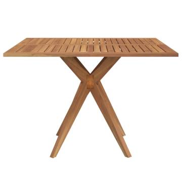 Garden Table Square 110x110 cm - Solid Acacia Wood