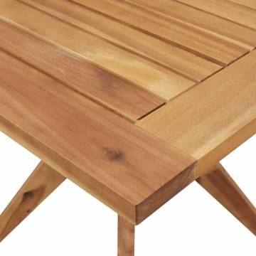 Garden Table Square 110x110 cm - Solid Acacia Wood