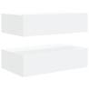 Stylish LED TV Cabinets - 2 pcs White 60x35x15.5 cm