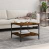 Elegant Smoked Oak Coffee Table | 55x55x40 cm | Hipomarket