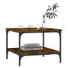 Elegant Smoked Oak Coffee Table | 55x55x40 cm | Hipomarket