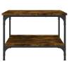 Elegant Smoked Oak Coffee Table | 55x55x40 cm | Hipomarket