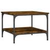 Elegant Smoked Oak Coffee Table | 55x55x40 cm | Hipomarket