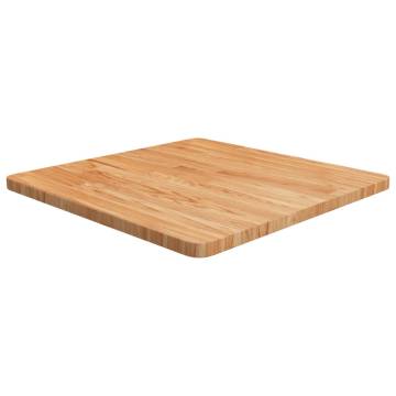 Light Brown Square Table Top - Solid Oak 60x60cm | Hipo Market