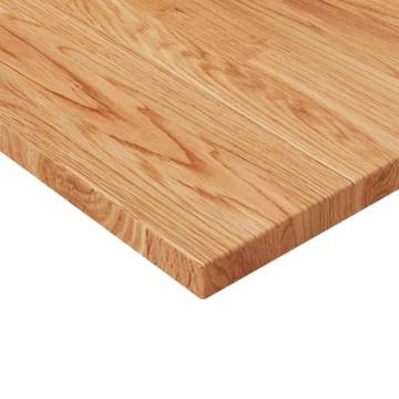 Light Brown Square Table Top - Solid Oak 60x60cm | Hipo Market