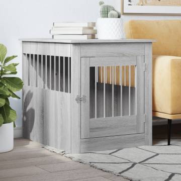 Dog Crate Furniture Grey Sonoma - Stylish & Functional Design