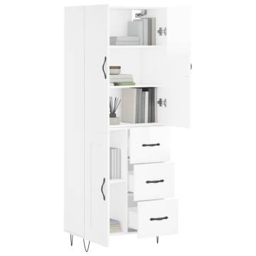 Highboard High Gloss White - Stylish Storage Solution | Hipo Market