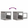 Dog Crate Furniture Grey Sonoma - Stylish & Functional Design