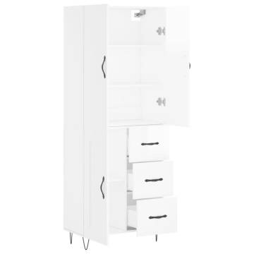 Highboard High Gloss White - Stylish Storage Solution | Hipo Market