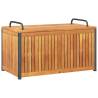 Outdoor Cushion Box - Solid Acacia Wood & Steel 85x45x45 cm