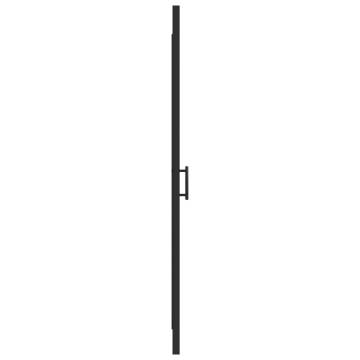 Shower Door 91x195 cm - Half Frosted Tempered Glass Black