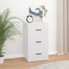Stylish High Gloss White Sideboard - 40x33x70 cm