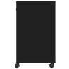 Printer Stand with Wheels Black - 60x40x68.5 cm