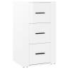 Stylish High Gloss White Sideboard - 40x33x70 cm