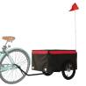 Bike Trailer 45kg Iron - Black and Red | HipoMarket UK