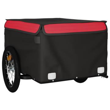 Bike Trailer 45kg Iron - Black and Red | HipoMarket UK