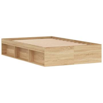 Sonoma Oak Bed Frame 120x200 cm - Modern & Practical Design