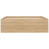 Sonoma Oak Bed Frame 120x200 cm - Modern & Practical Design