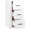 Stylish High Gloss White Sideboard - 40x33x70 cm