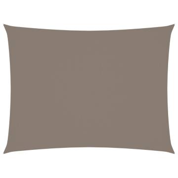 Taupe Sunshade Sail - Rectangular Oxford Fabric 2x3.5 m